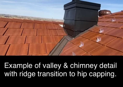 example of valley and chimney detail